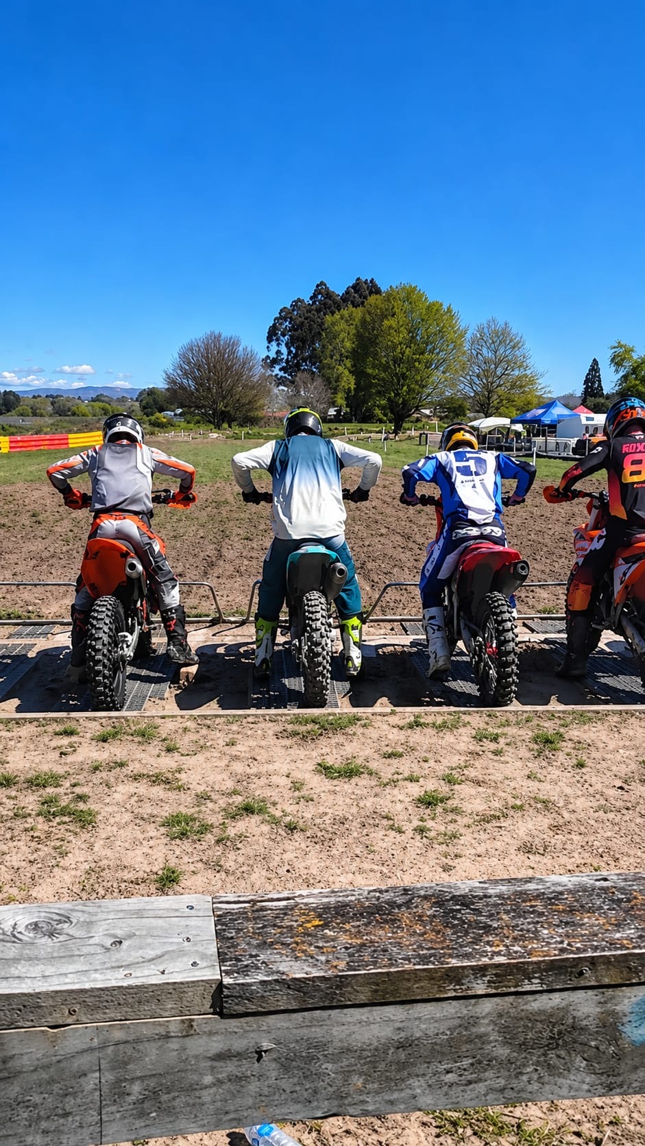Max Winders on the start gate on the Kove 450