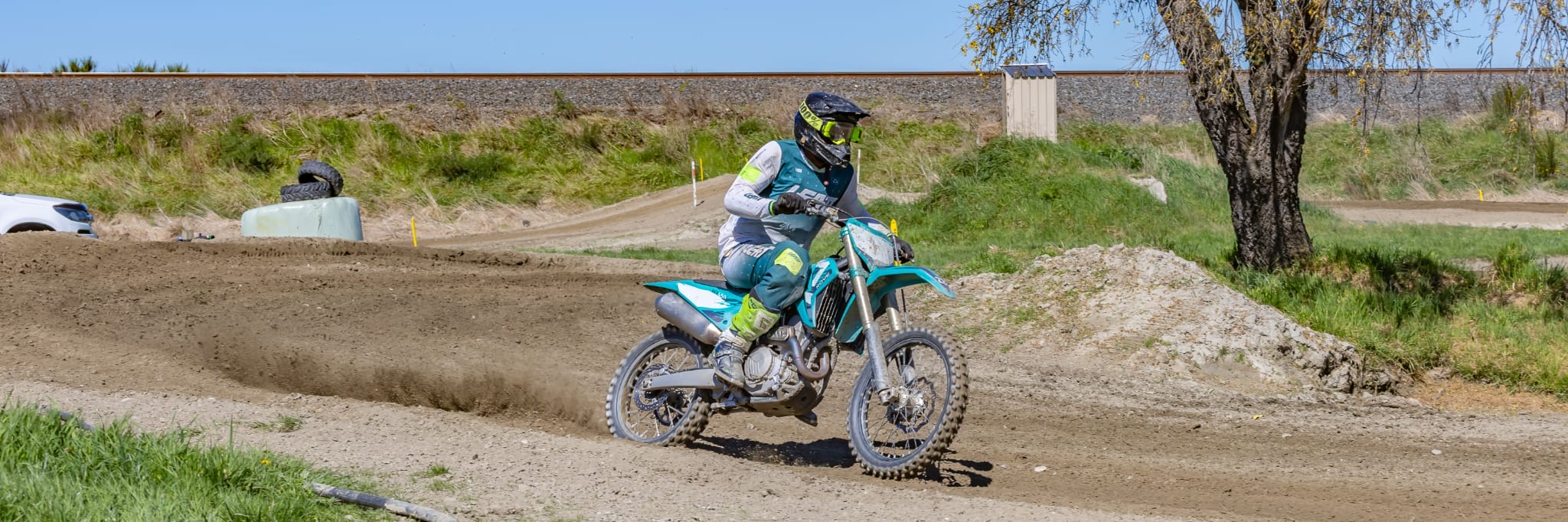 Max Winders #20 on the Kove 450, Southern Series Motocross 2026