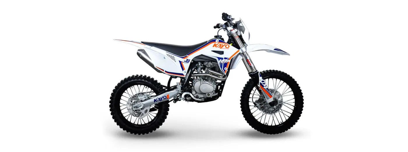 Kayo T4 250 dirt bike, side view